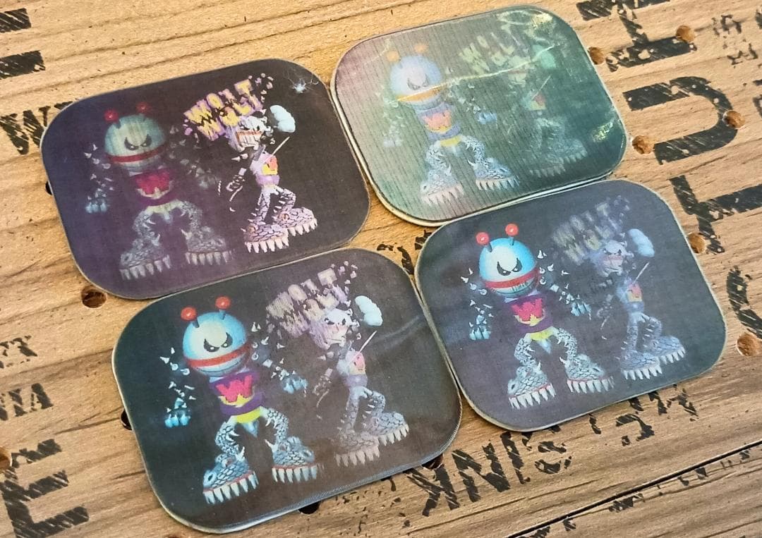 W.&L.T. ノベルティ 4点セット キーホルダー ステッカー パクパクくん