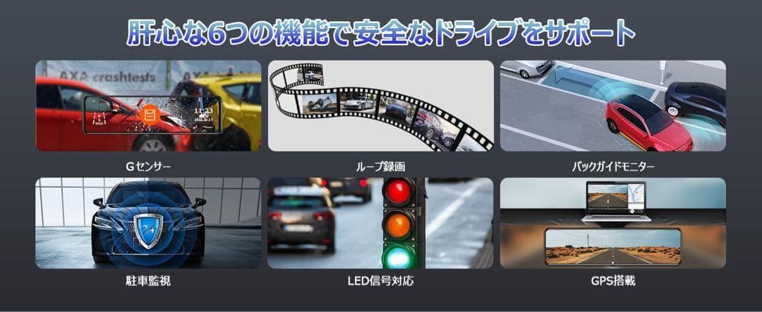 【新品未使用】⭕️4K超高画質⭕️分離型ドライブレコーダー バックカメラ