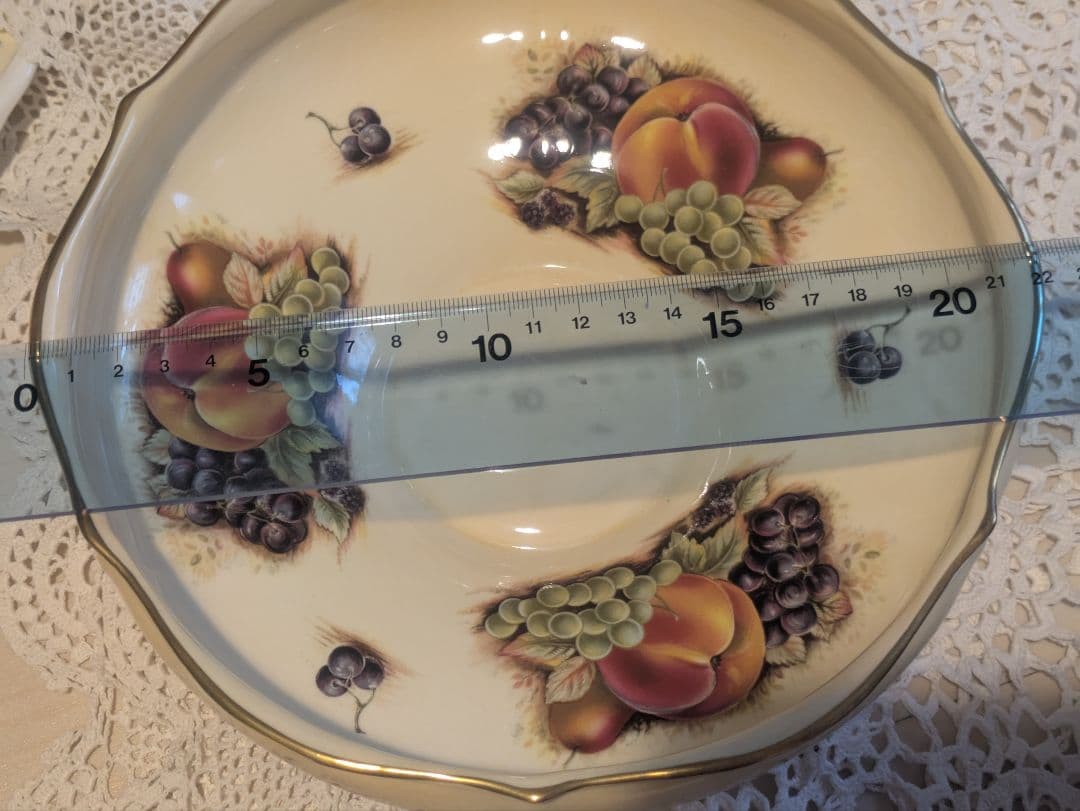 レア形‼️未使用／エインズレイ　オーチャードゴールド　ケーキプレート