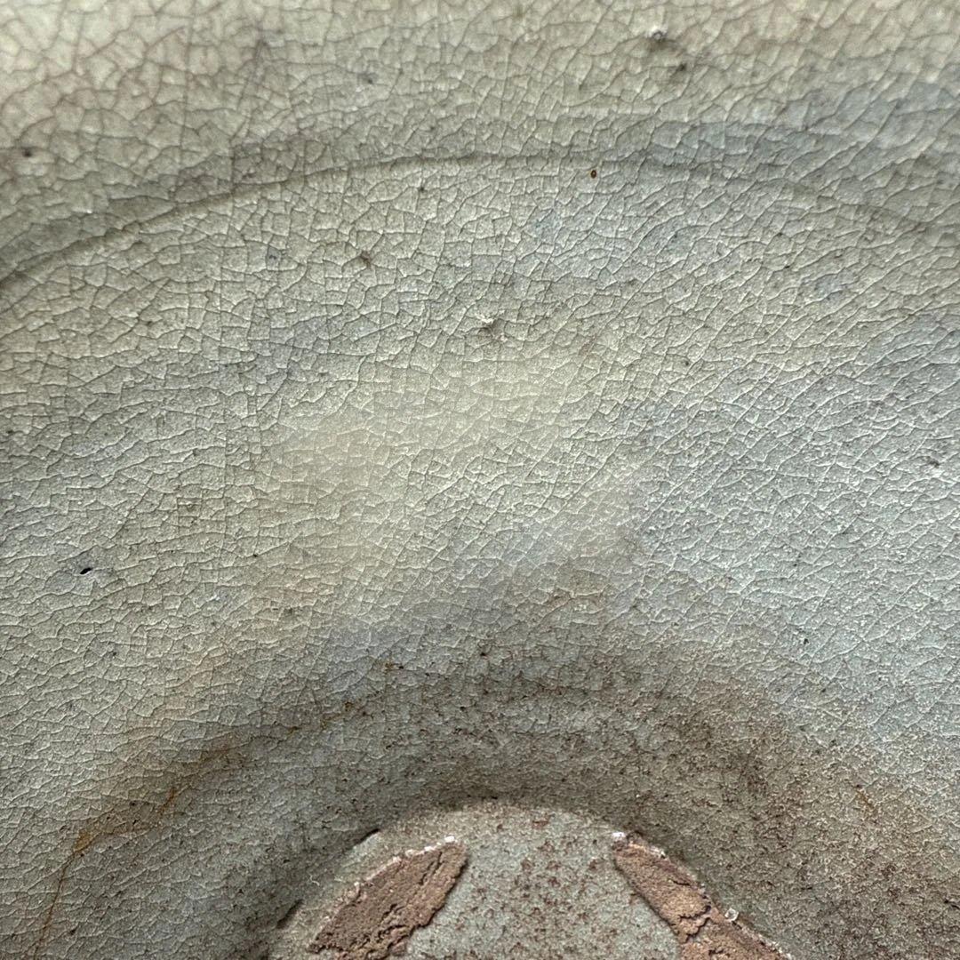 朝鮮古美術　高麗～李朝時代　青磁平茶碗　古美術　茶道具　時代保証　箱付　状態◎