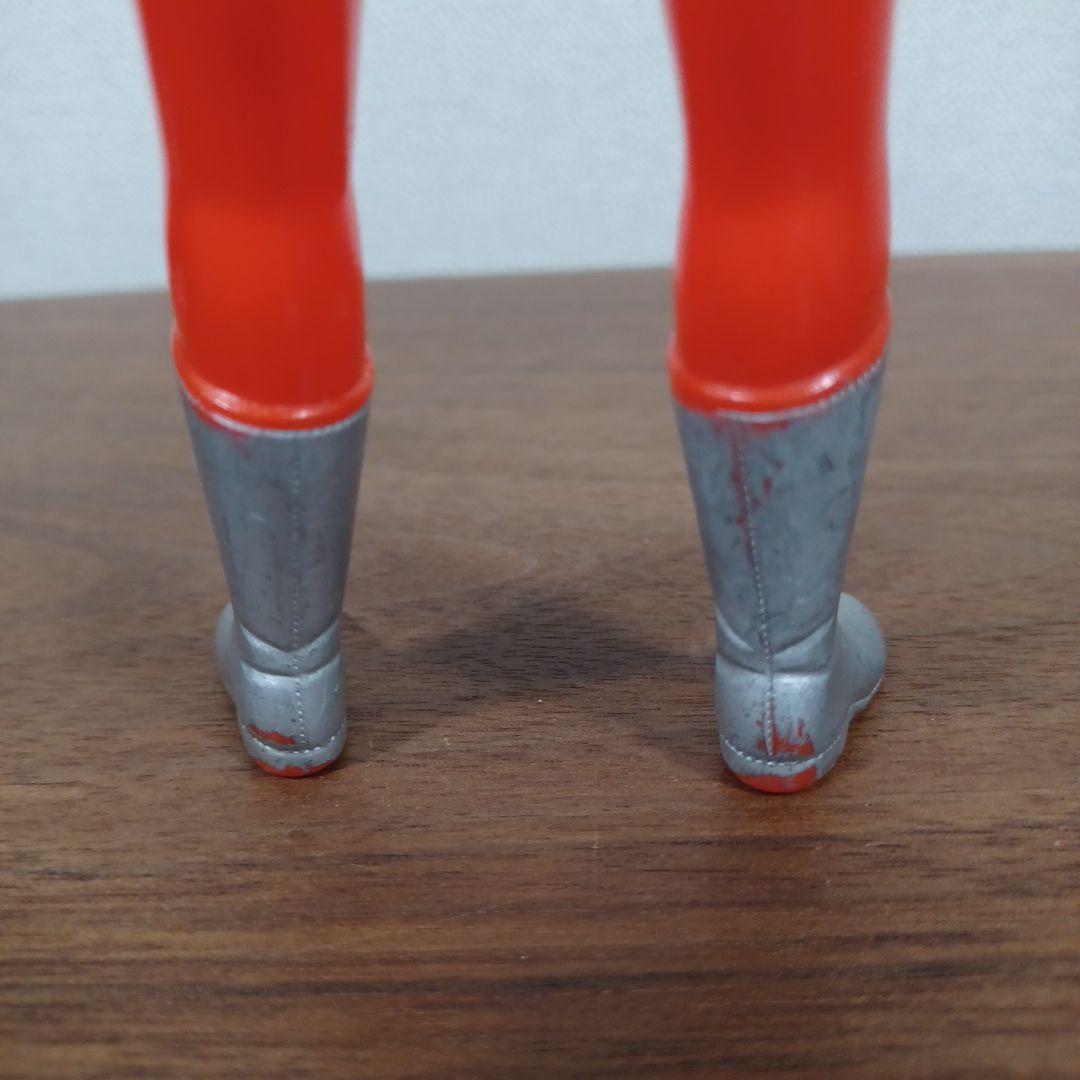 当時ものポピー製「ファイヤーマン」朱赤の超希少ソフビフィギュア