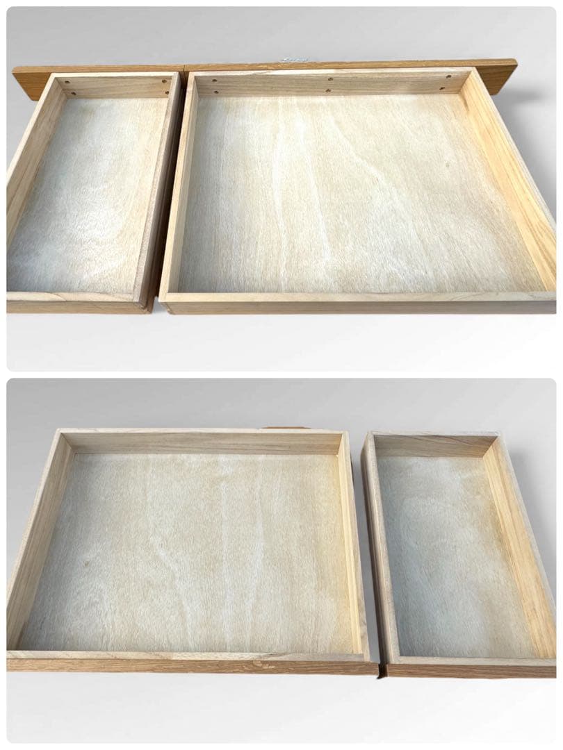 無印良品 無垢材デスク 木製デスク 引き出し付き オーク材 事務机 学習机 北欧