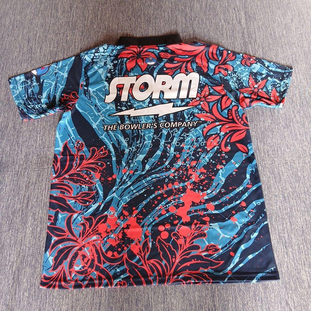✨新品✨ボウリングウェア　日本サイズXL　ストーム　ブルー　sea bloom