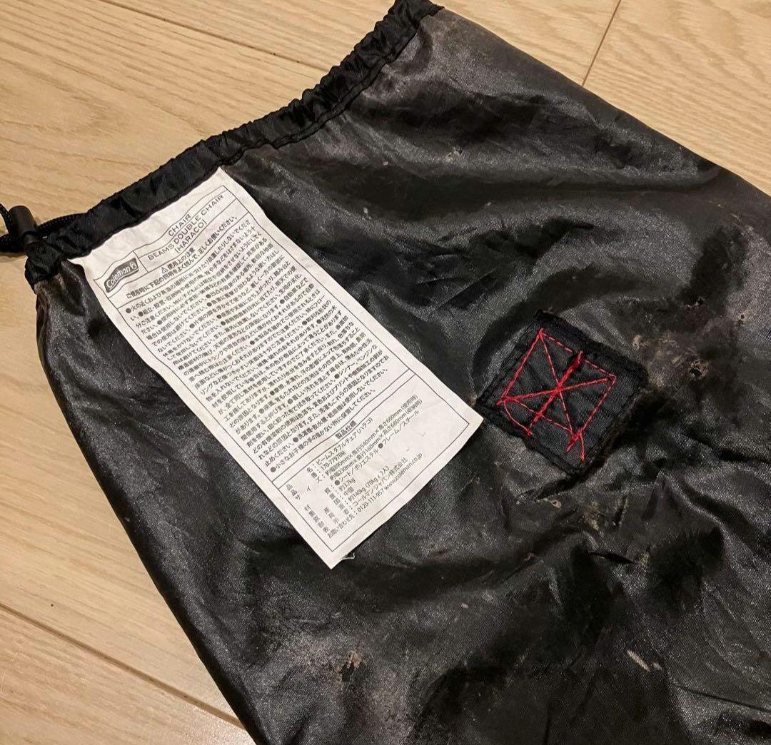 入手困難　Coleman×BEAMS ハラコ柄 折畳みベンチチェア 2人用