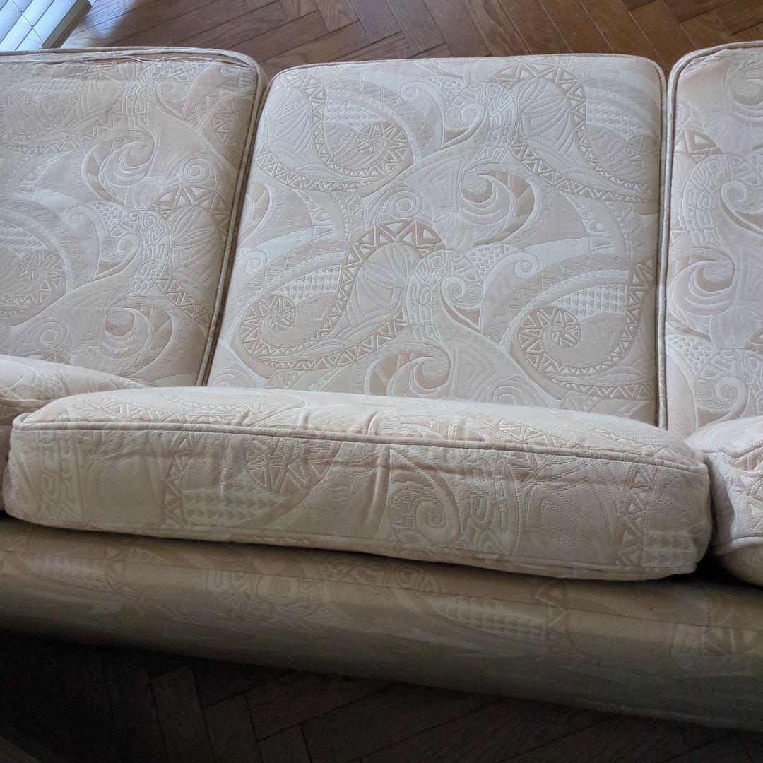 domani カリモク ソファ　三人掛けソファ　ドマーニ ソファー 白 ホワイト