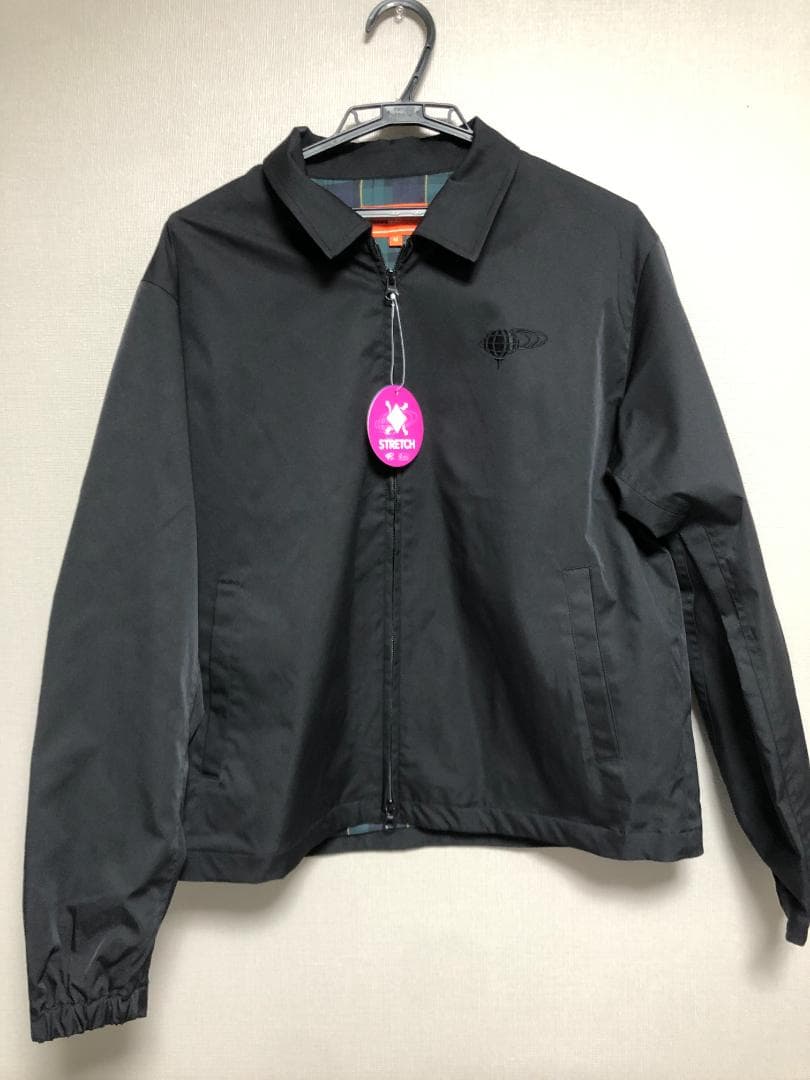 未使用 新作 ビームスゴルフ 緑チェック ブルゾン ブラック 黒 M