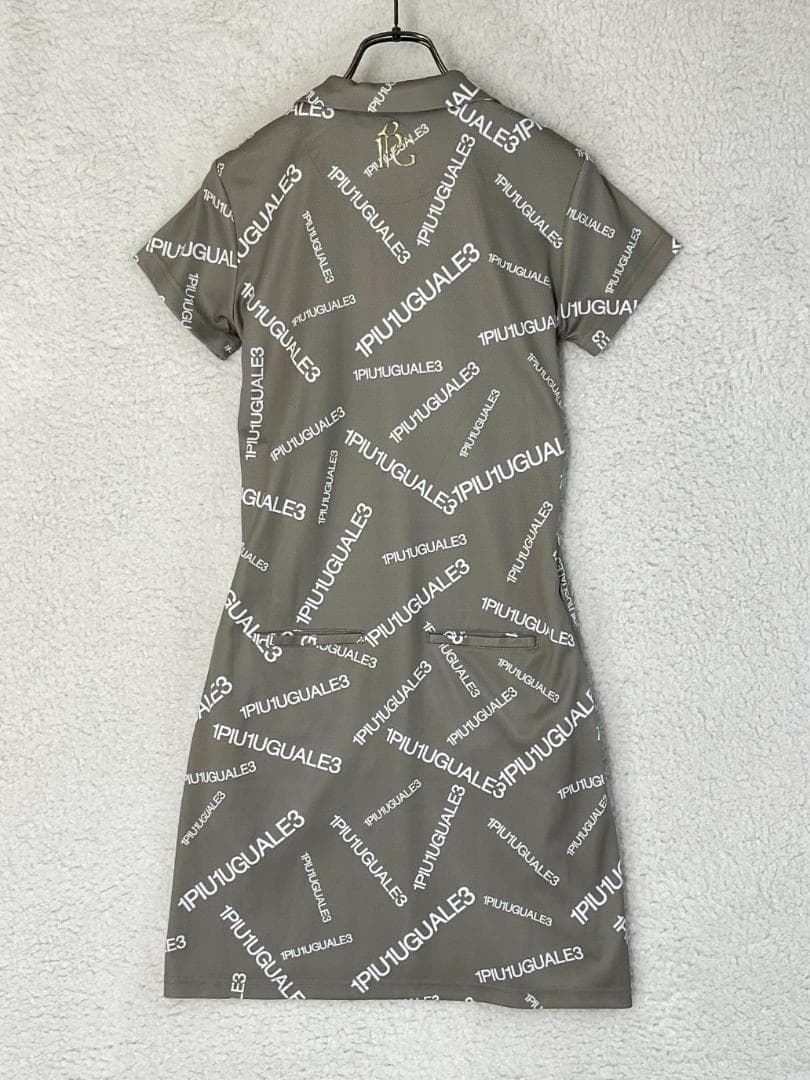 【未使用】1piu1uguale3 GOLF ランダムロゴワンピース サイズ1