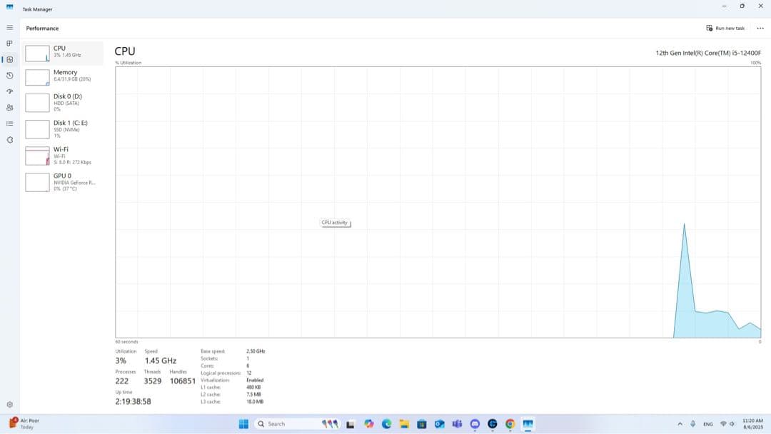 自動PC ゲーミングi5 12th/32gb/SSD1TB/RTX3060