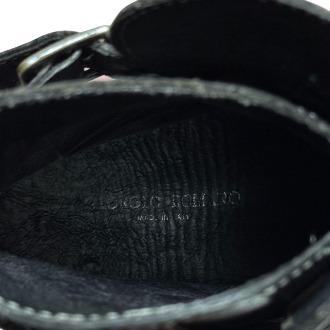 靴 GIORGIO ROMANO Strap Leather Boots 43