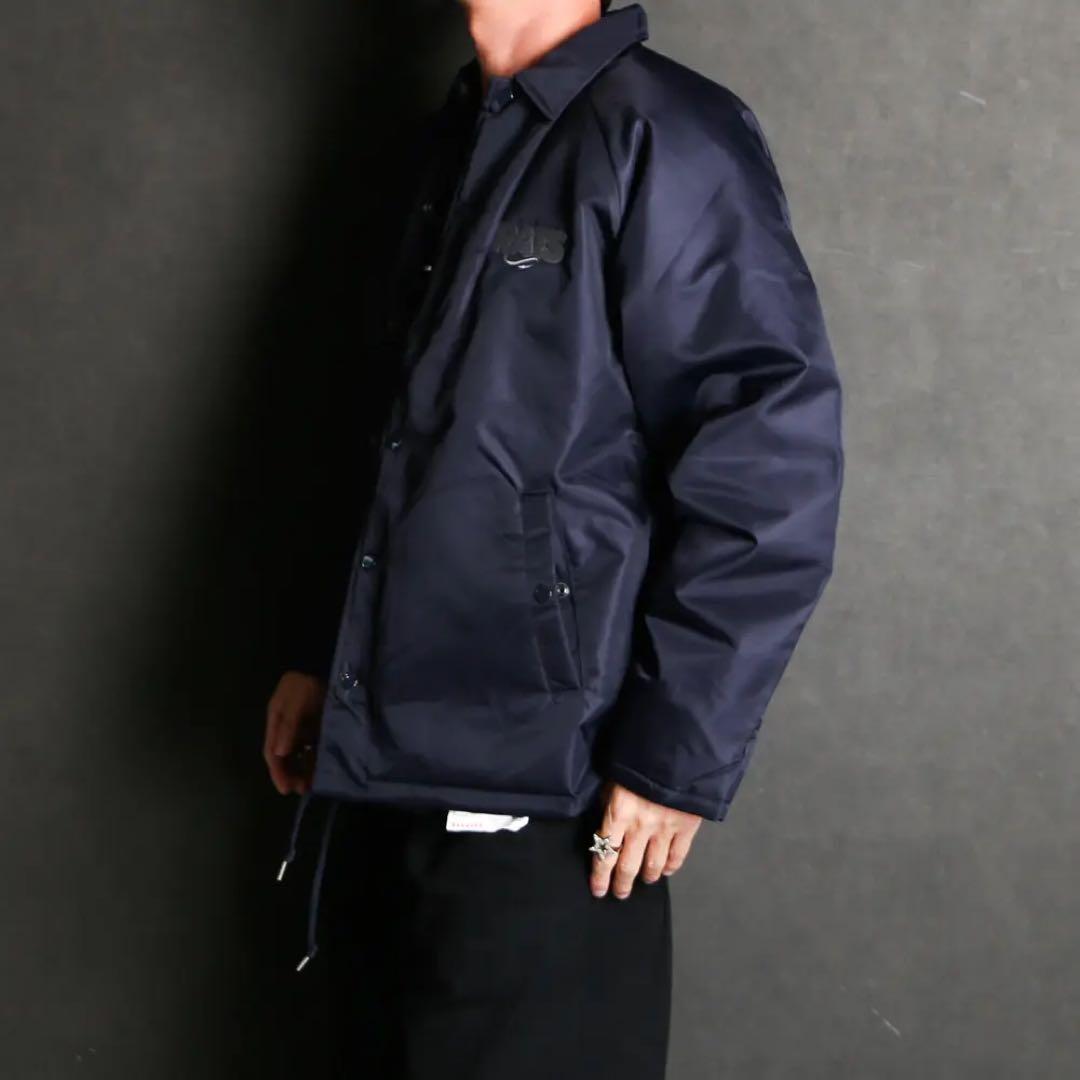 RATS ボアコーチジャケット ネイビー×グレー