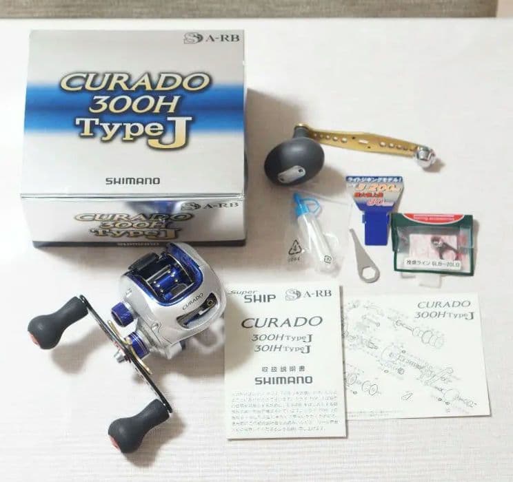 【機関良好OH済み】​シマノ クラド 300H Type-J夢屋ハンドルカスタム