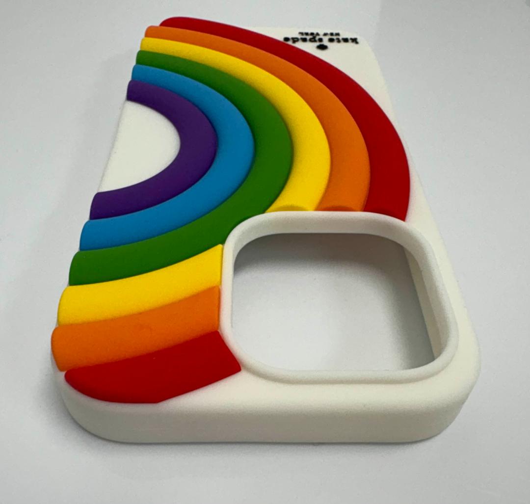 【新品未使用】ケイトスペード iPhone 14 Pro ケース レインボー