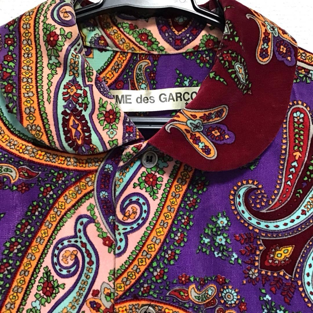 K*M様 COMME des GARÇONS ペイズリー柄 長袖シャツ　M