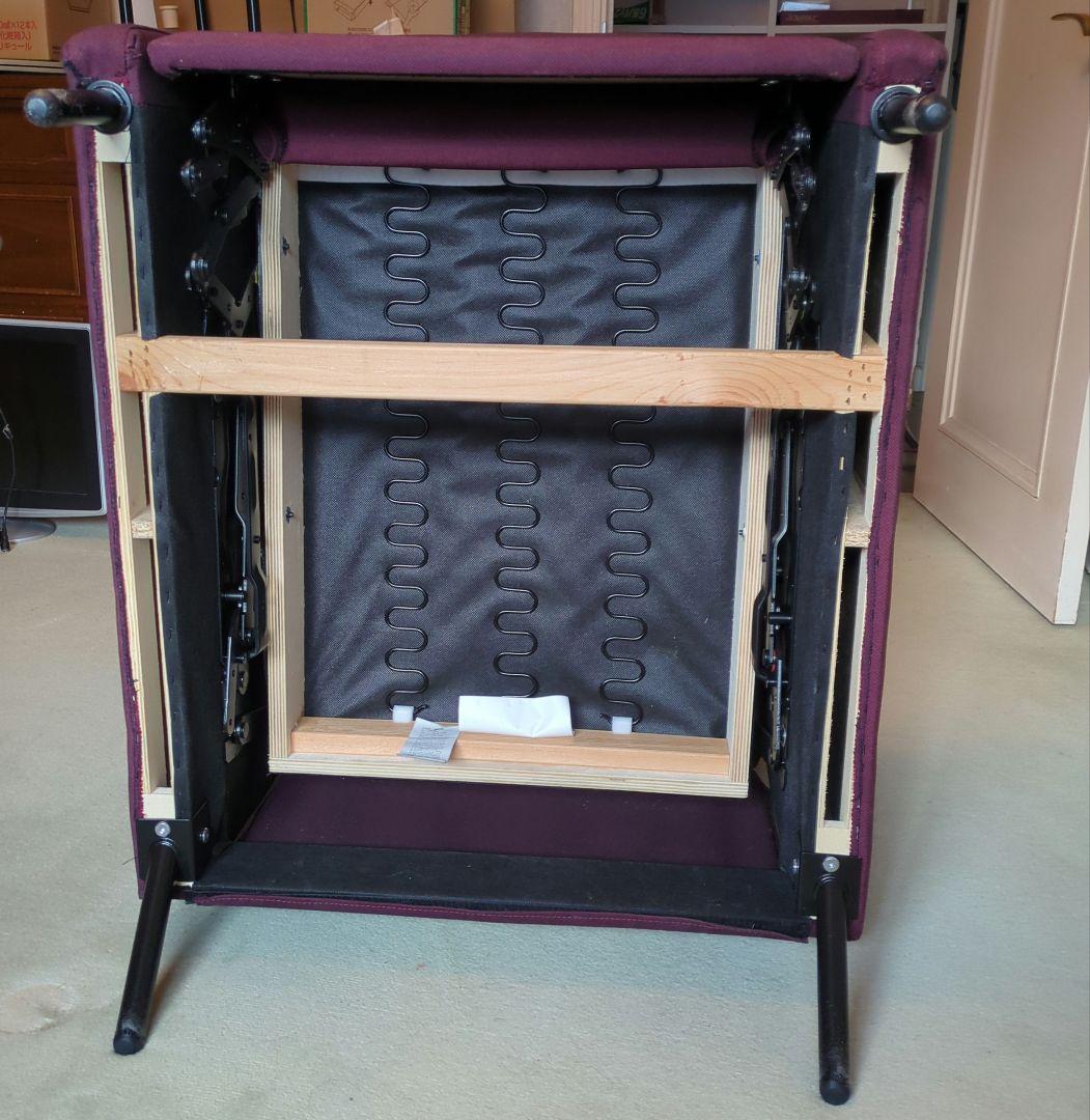 リクライニングソファ　 1人掛けソファ ダークレッド　リクライニングチェア