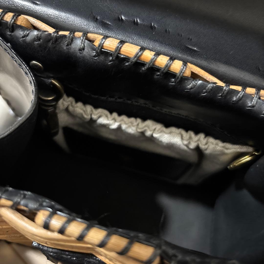 美品　エバゴス ebagos カゴバッグ　ケリーミニ