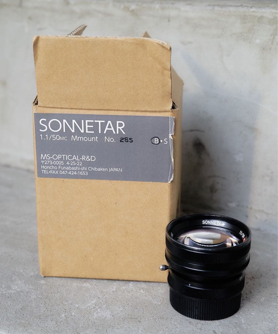 MS optics sonnetar 50mm f1.1/ 宮崎光学ゾンネタール