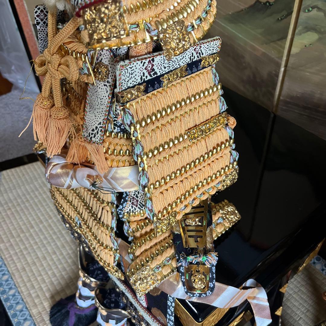 高級品　本金箔正絹織之大鎧　伝統工芸