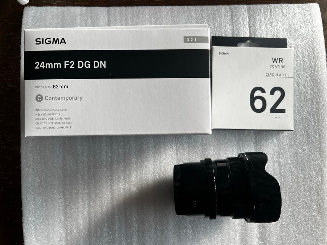 まぁまぁソニー Eマウント SIGMA 24mm F2 コンテンポラリー