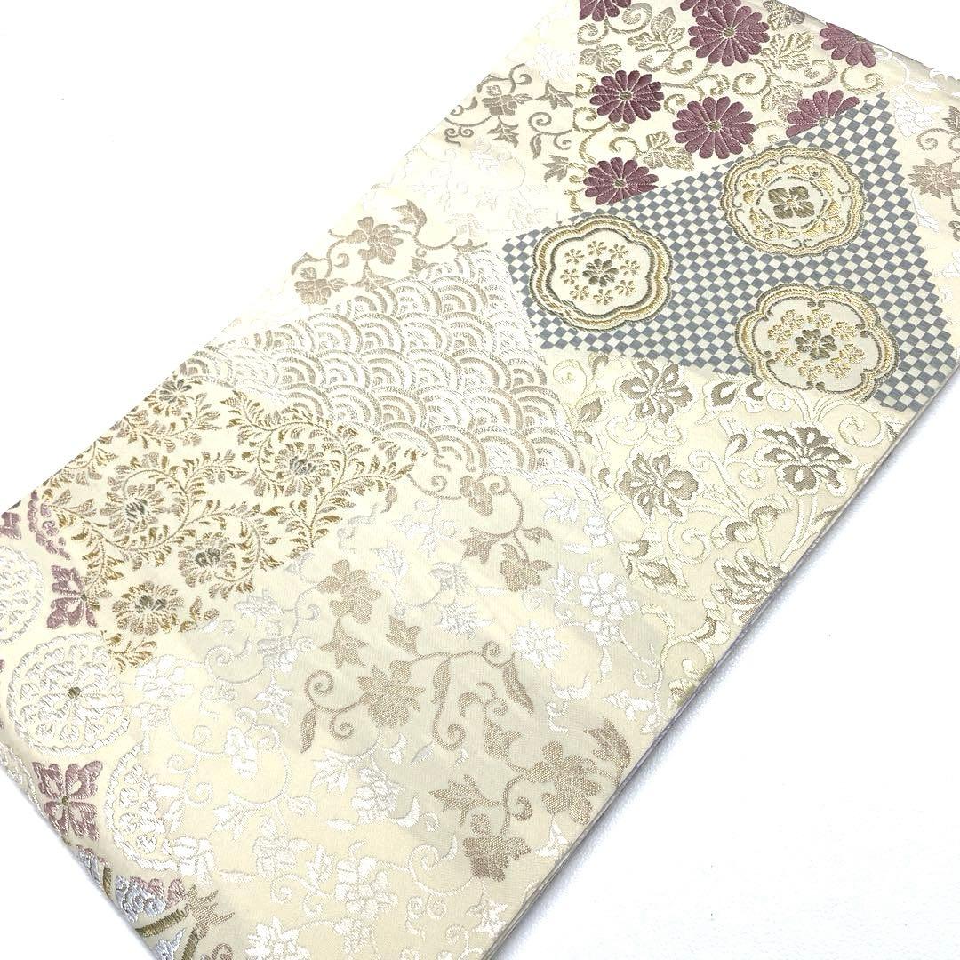 専用帯5083 ●さが美扱い 高級 正絹 全通全景 御印華唐織 両面全通 袋帯