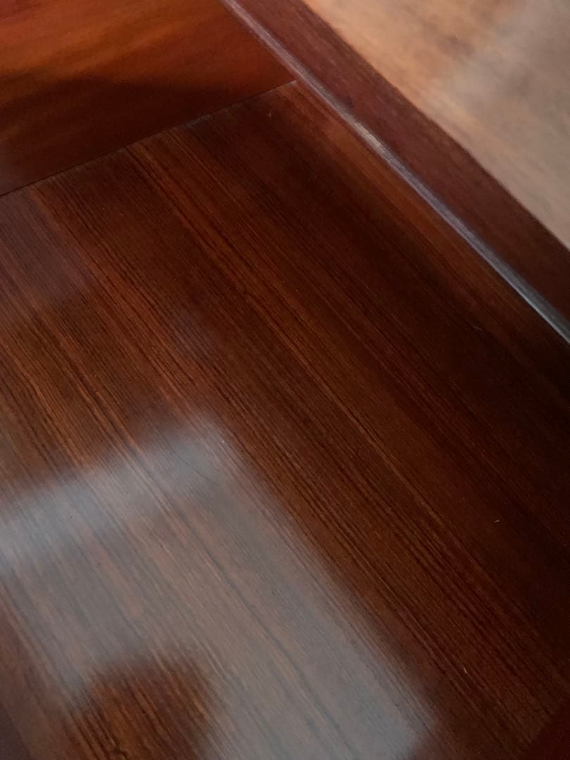 花梨材　ラインティングビュー　デスク　猫脚