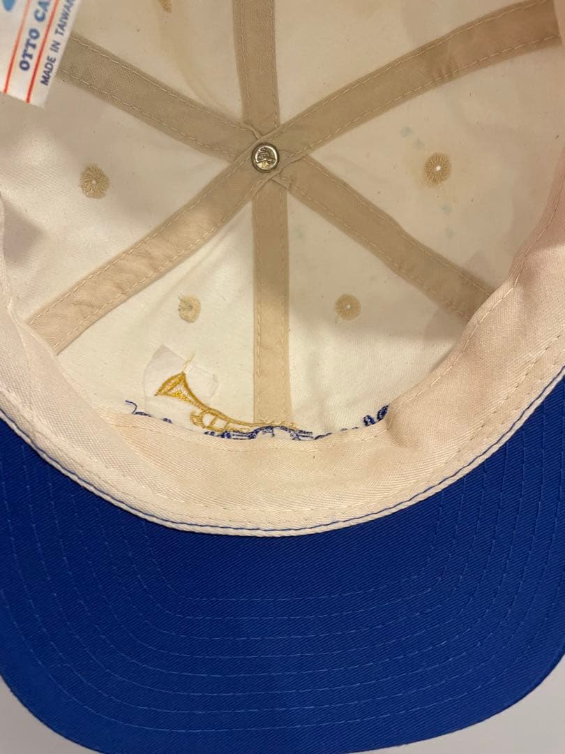 90s blue note 2トーンキャップ 刺繍ロゴキャップ スーベニア