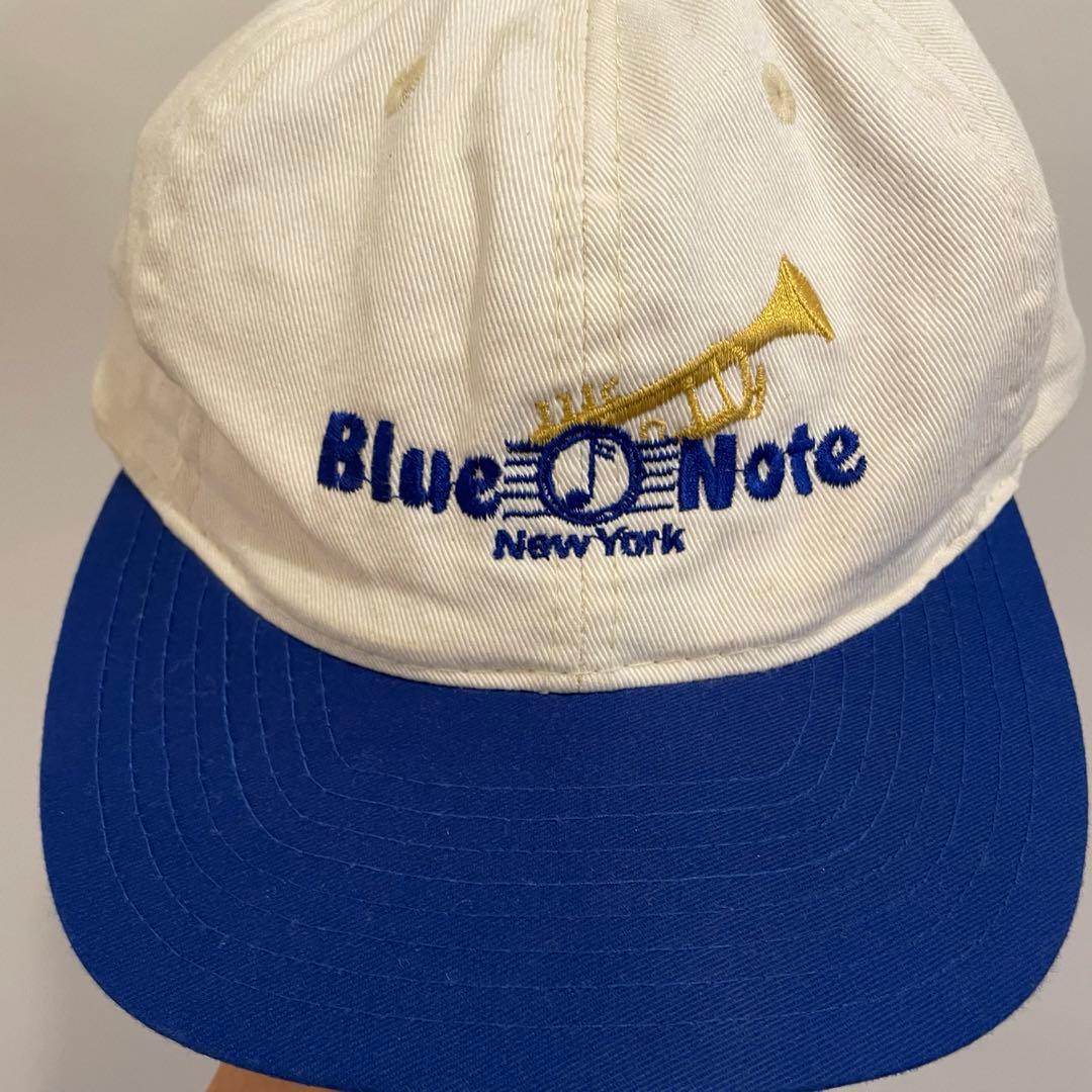90s blue note 2トーンキャップ 刺繍ロゴキャップ スーベニア