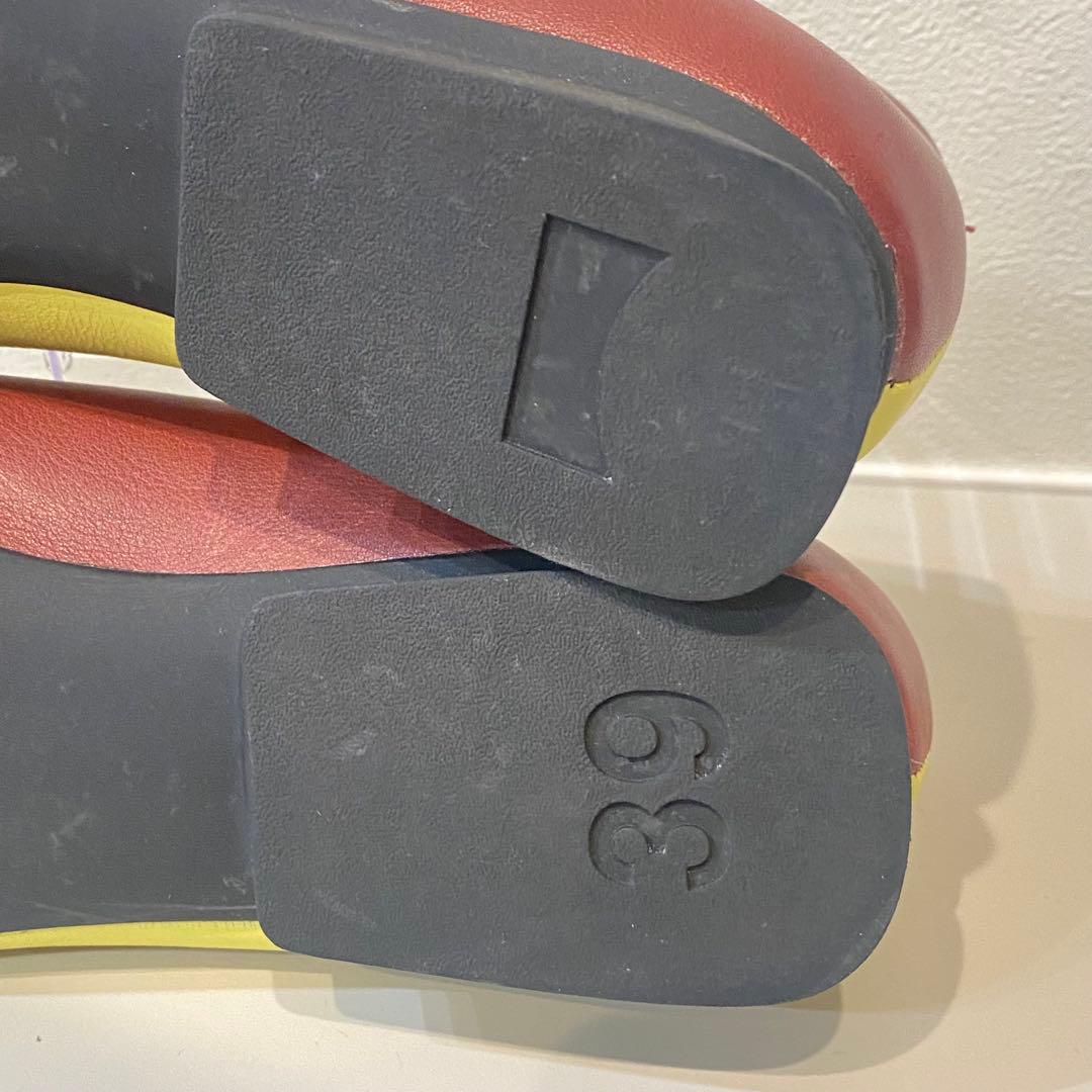 【美品】Camper twins カンペール フラットパンプス ツインズ　39