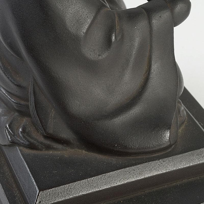 仏教美術　古銅　人物座像　仏像　置物　C　9510