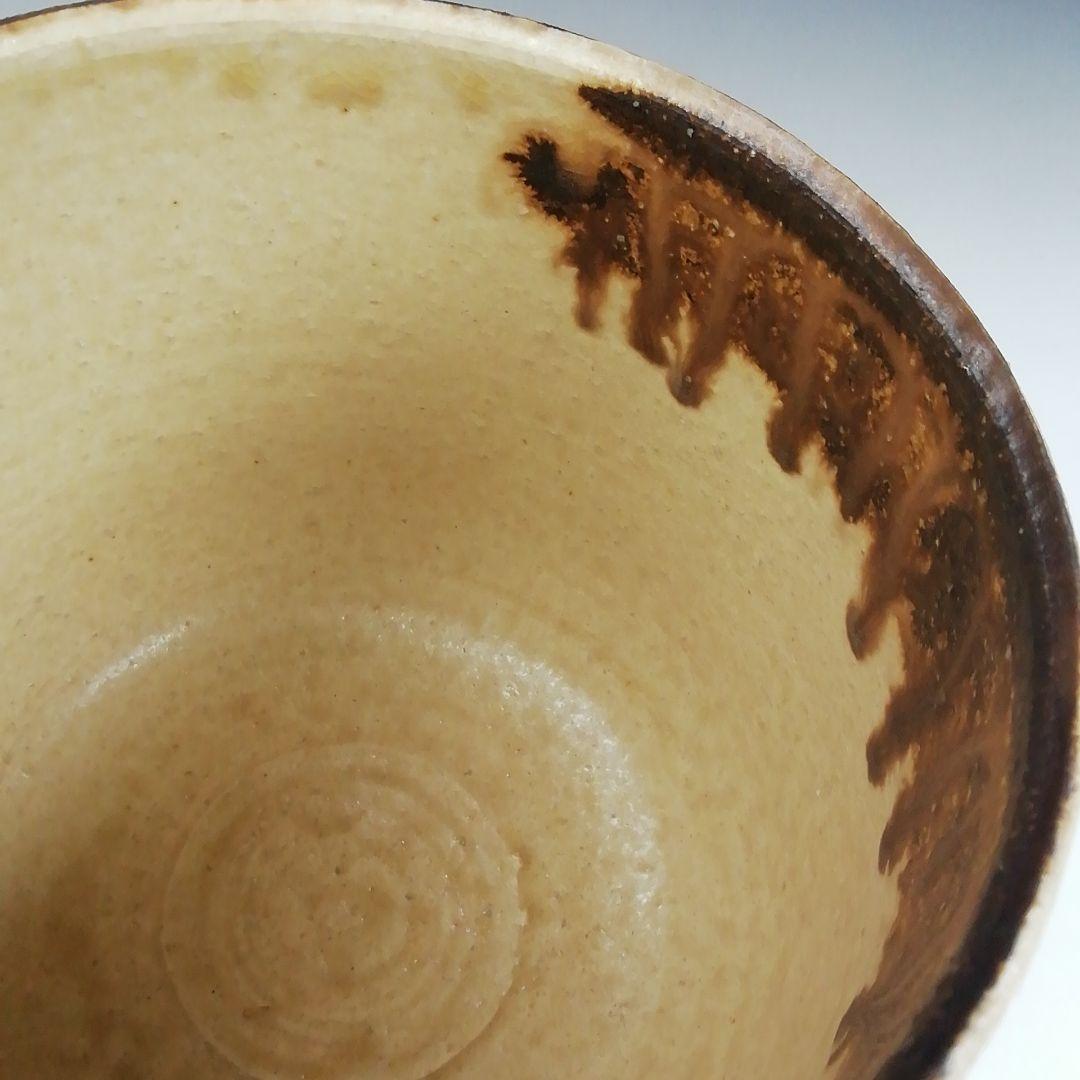 Ｓ９１１　茶碗　『鉄刷毛目　筒茶碗』『叶光夫 造』　共箱　抹茶碗　茶道具