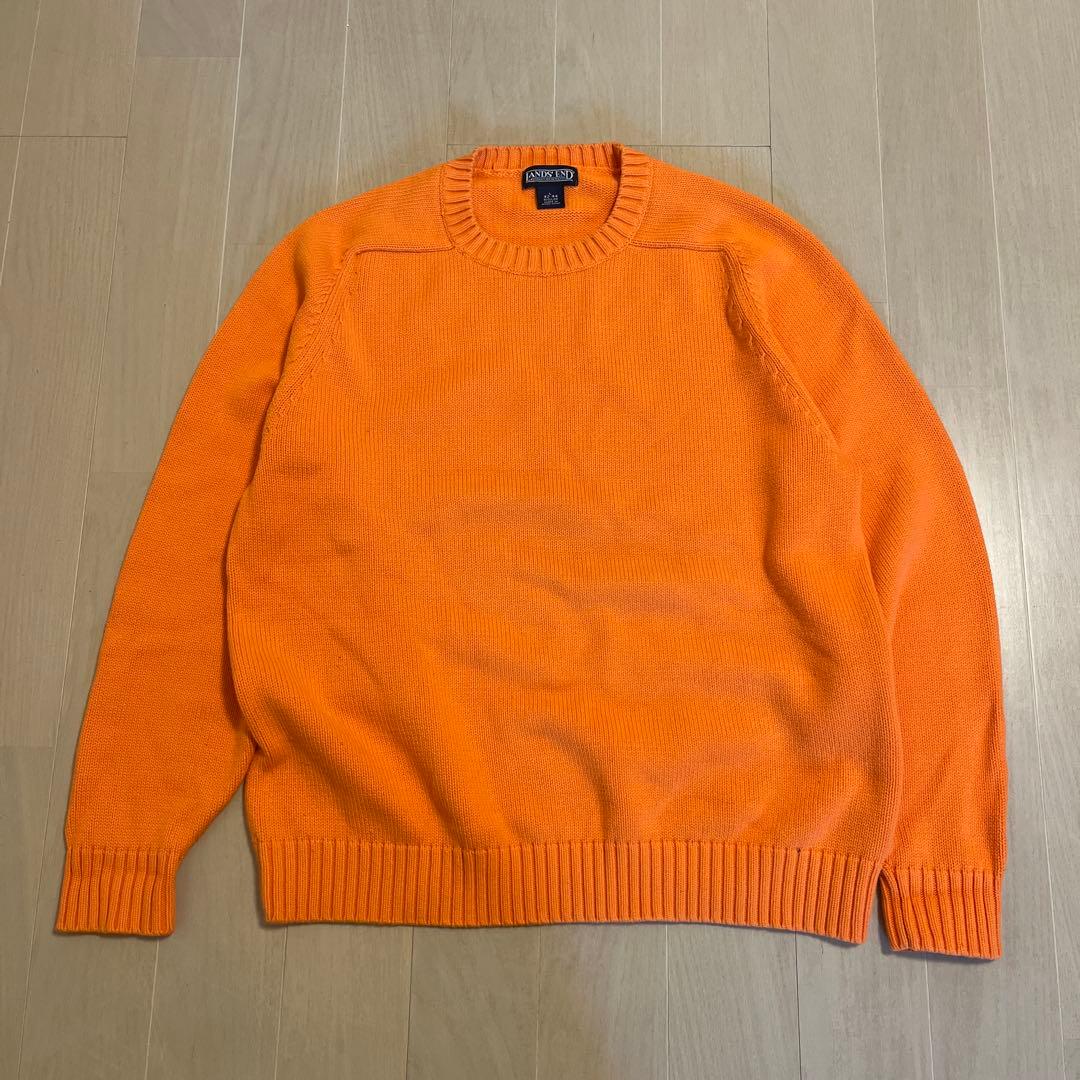 90s LANDS’ END コットンニット