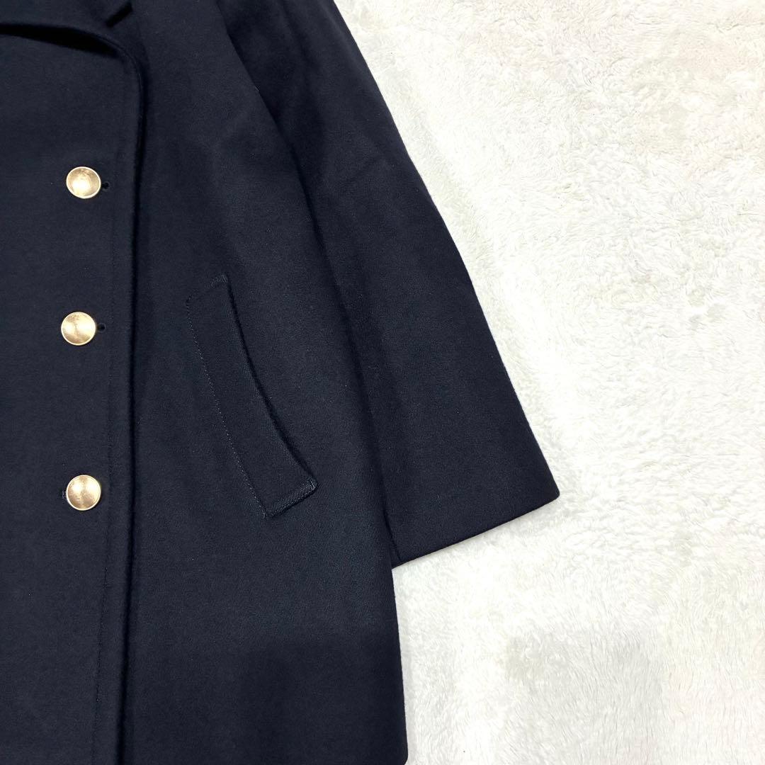 FRAMeWORK ラムリバーメルトンPコート ネイビー 38サイズ