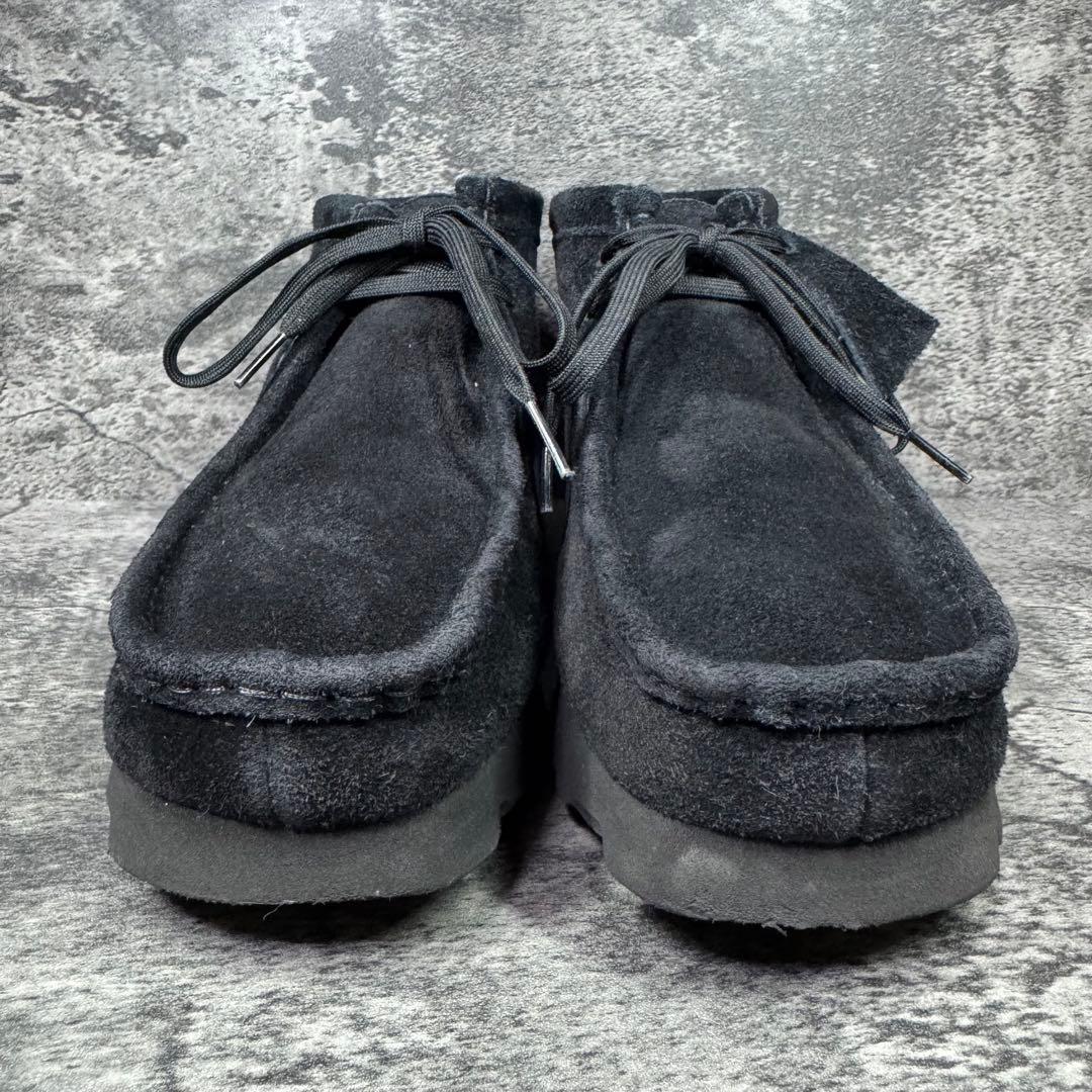 【美品】クラークス ワラビー ゴアテックス スエード ブラック 26.5cm