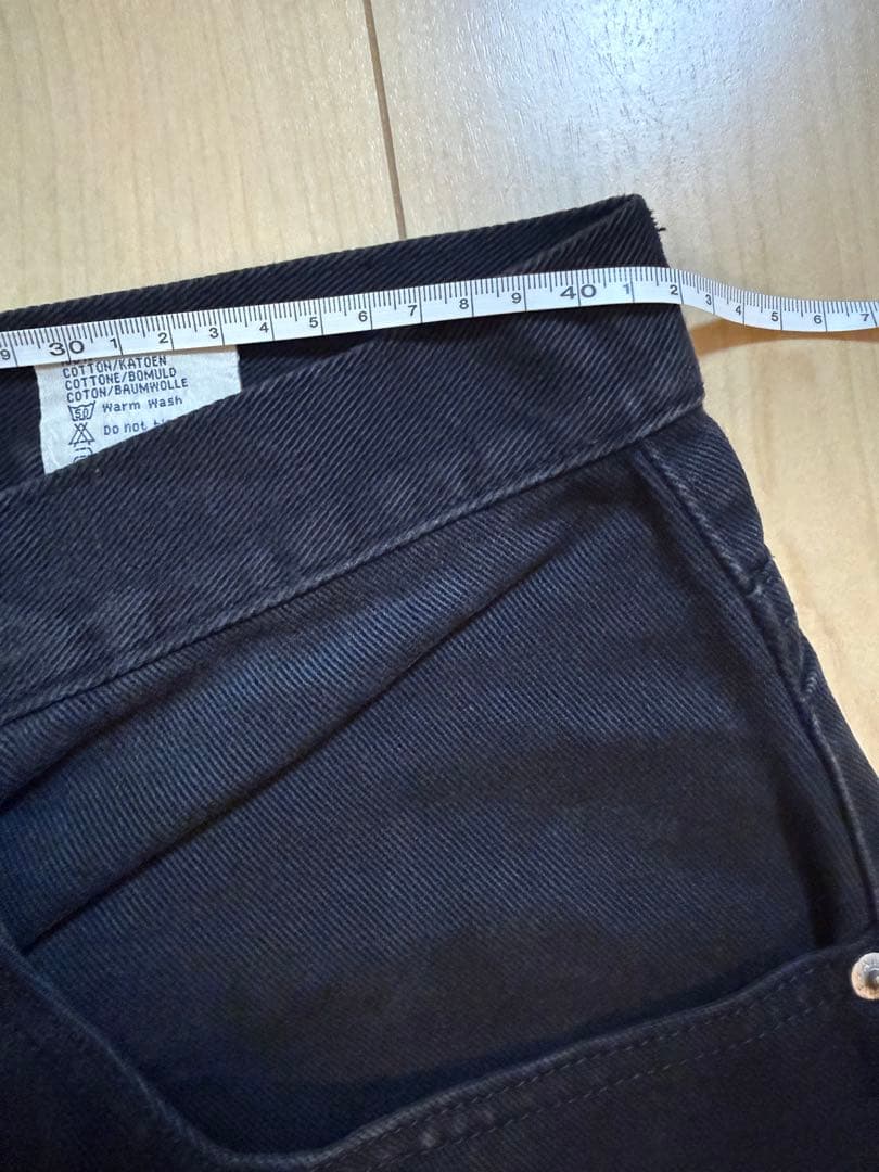 希少 良サイズ NIKE Archive バギー ワイド ブラック デニム