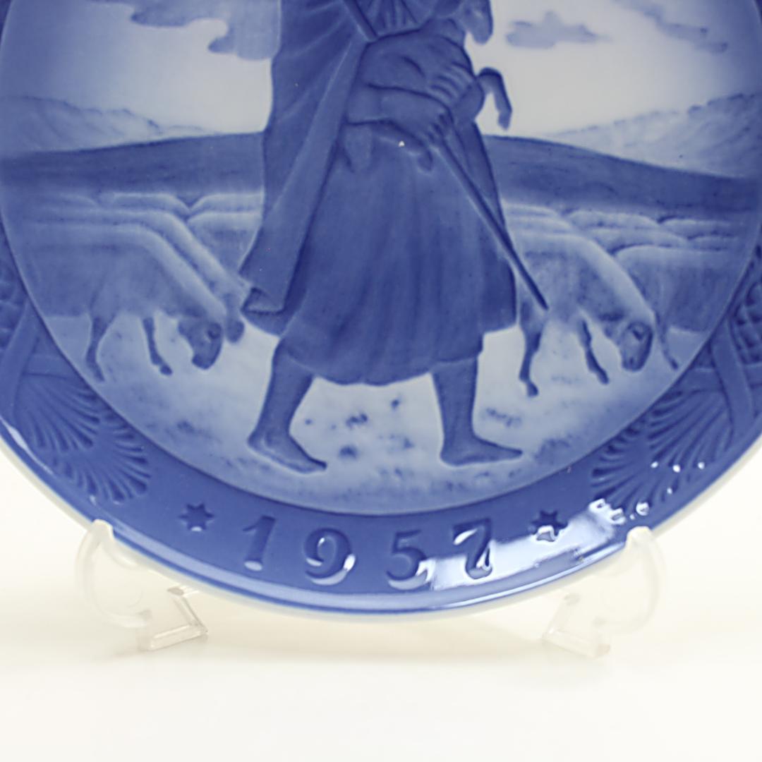 1957年 「羊と羊飼い」 イヤープレート ロイヤルコペンハーゲン