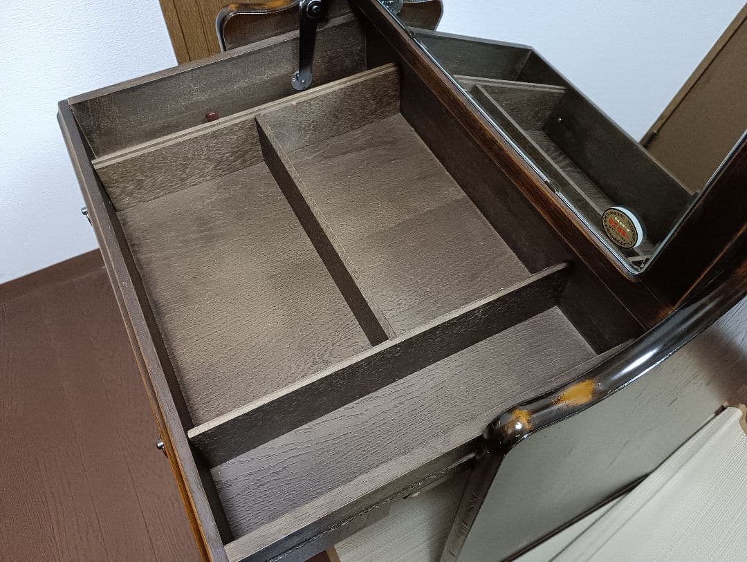 最終　ブライトン　デスクミラードレッサーアクセサリー収納　ライティングビューロー