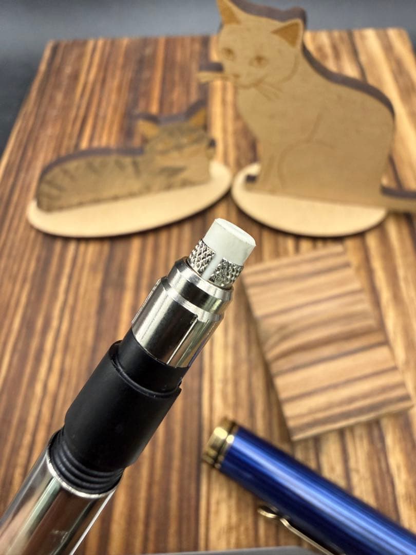 PELIKAN シャーペン D600 青縞 0.7mm 美品