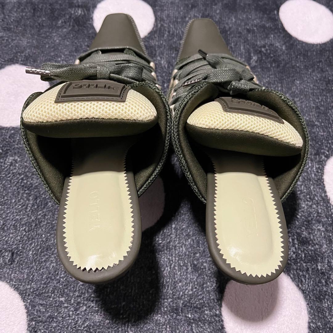 【希少】YELLO スニーカー ミュール サンダル カーキ M