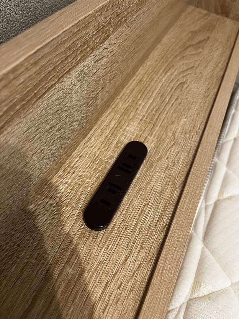 【引き取り限定】ニトリシングルベッドフレーム+マットレス+除湿シート