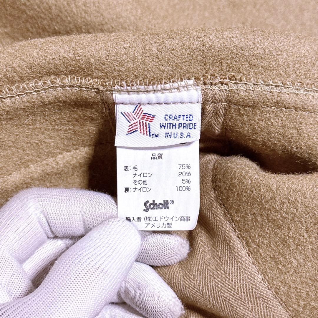 【未使用】ショット ダッフルコート ロング USA フーテッドコート メンズ M