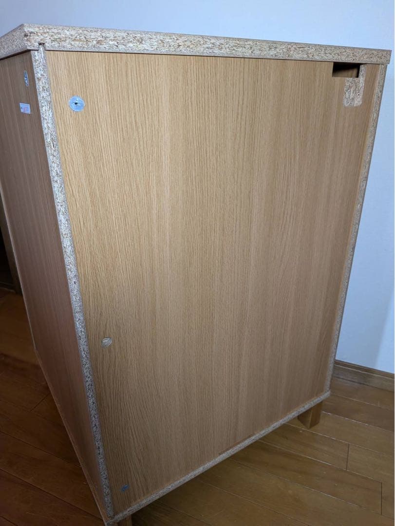 ■送料込■無印良品 木製薄型ラックコーナー用小 奥行22cm 本棚 棚