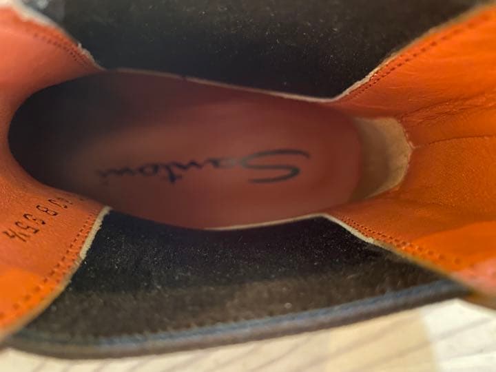 新品 SANTONI サントーニ サイドゴアブーツ フルブローグ ウィングチップ