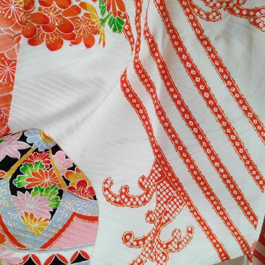 七五三　7歳　女の子　お着物セット レトロ 可愛い 七五三詣り