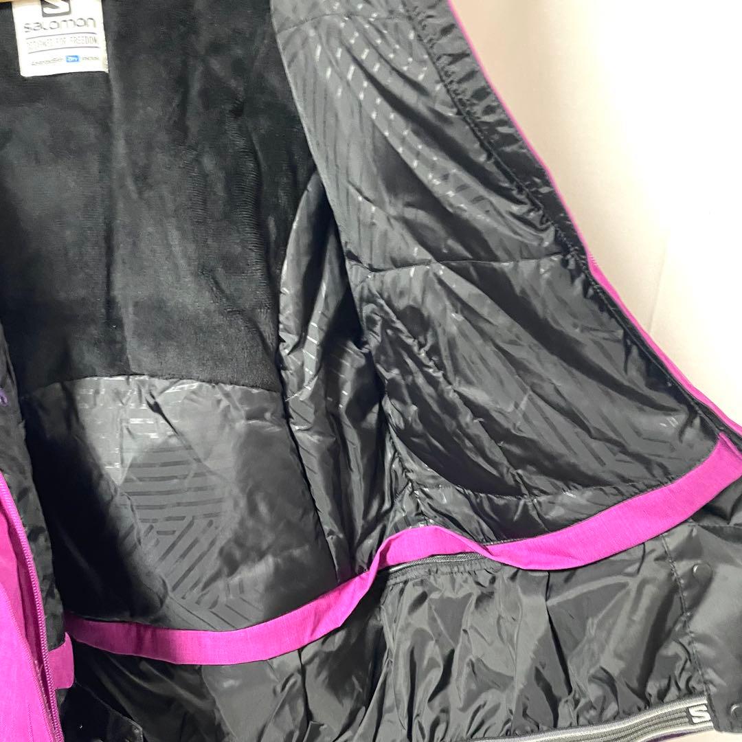 【美品】 salomon サロモン スノーボードウェアS 紫
