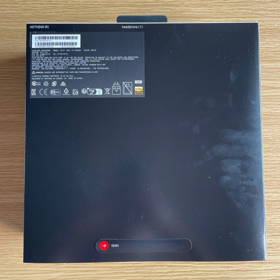 【新品未開封】Nothing Headphones (1) ワイヤレスヘッドホン