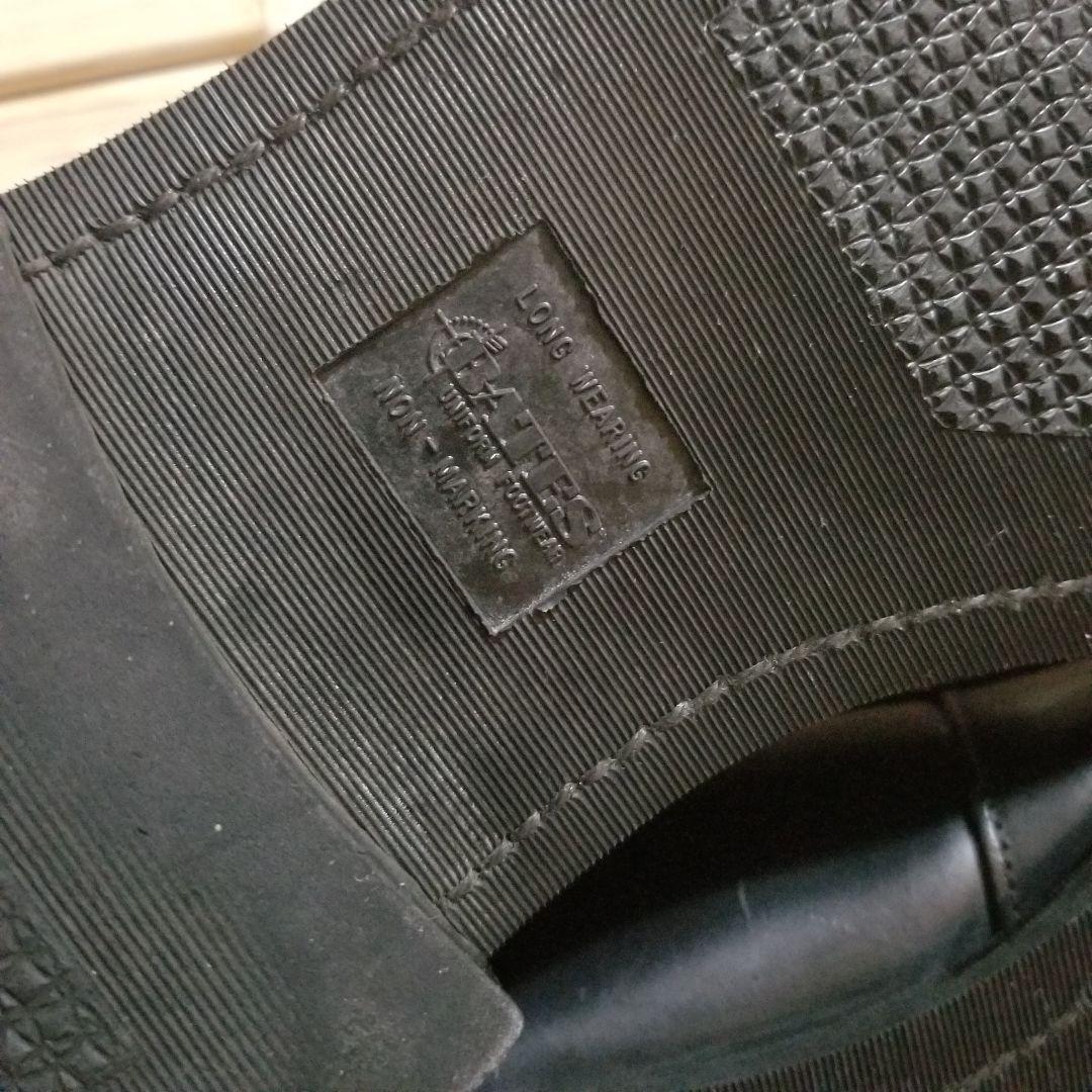 【美品】Bates ベイツ サービスシューズ 黒 US.NAVY 本革　28.5