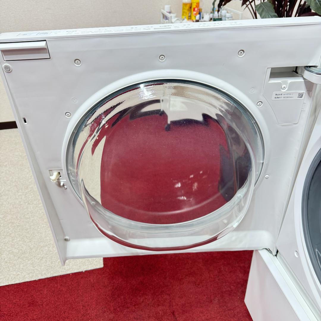 東京23区送料無料 美品パナソニックキューブルドラム洗濯乾燥機型　洗浄/除菌済み