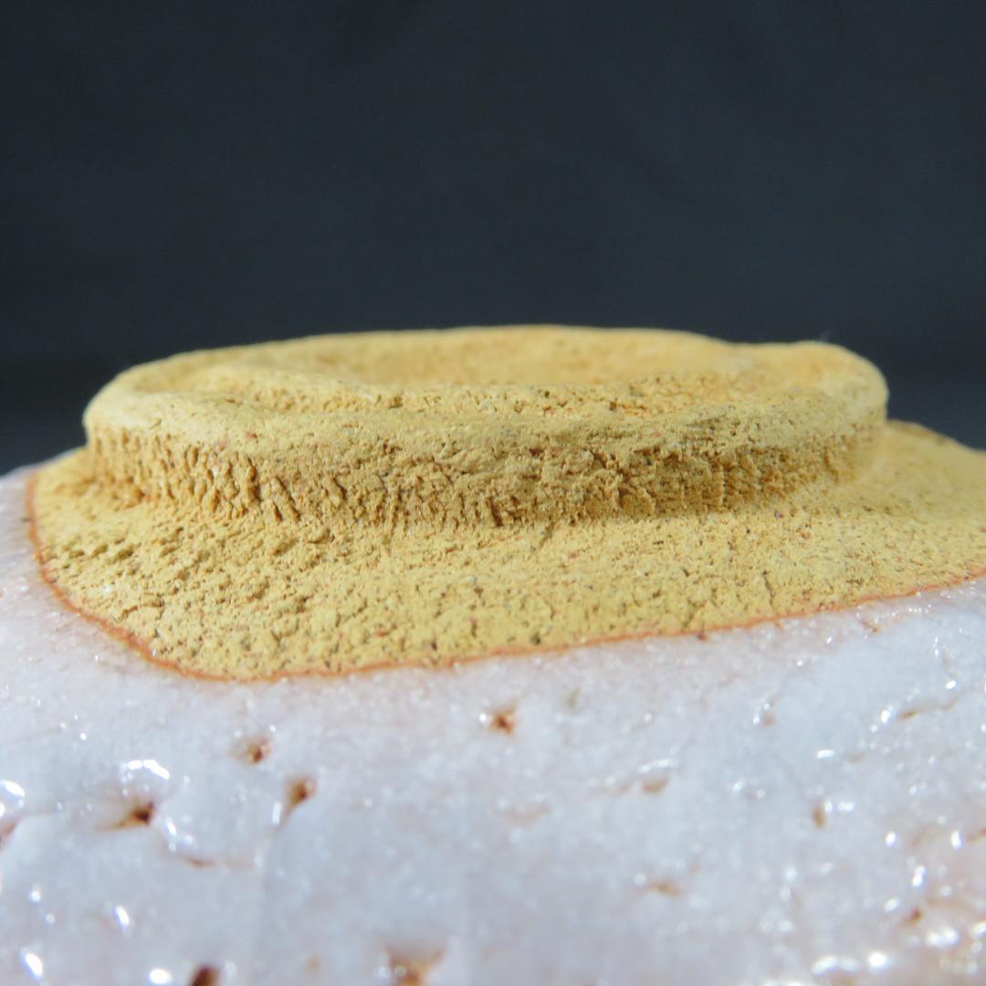 茶碗 志野 美好 美品 ピンク 木箱 共箱 茶道具 抹茶碗 茶器 茶の湯