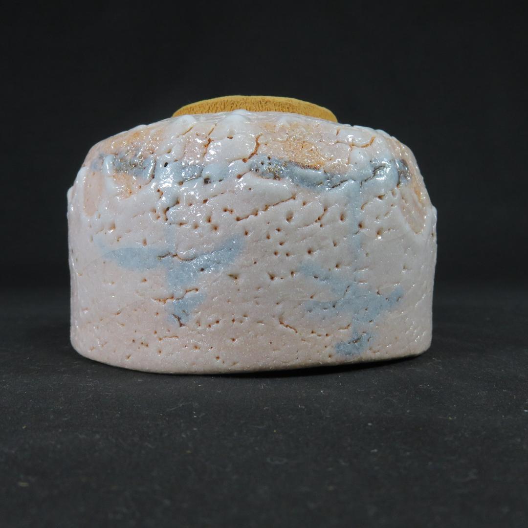 茶碗 志野 美好 美品 ピンク 木箱 共箱 茶道具 抹茶碗 茶器 茶の湯