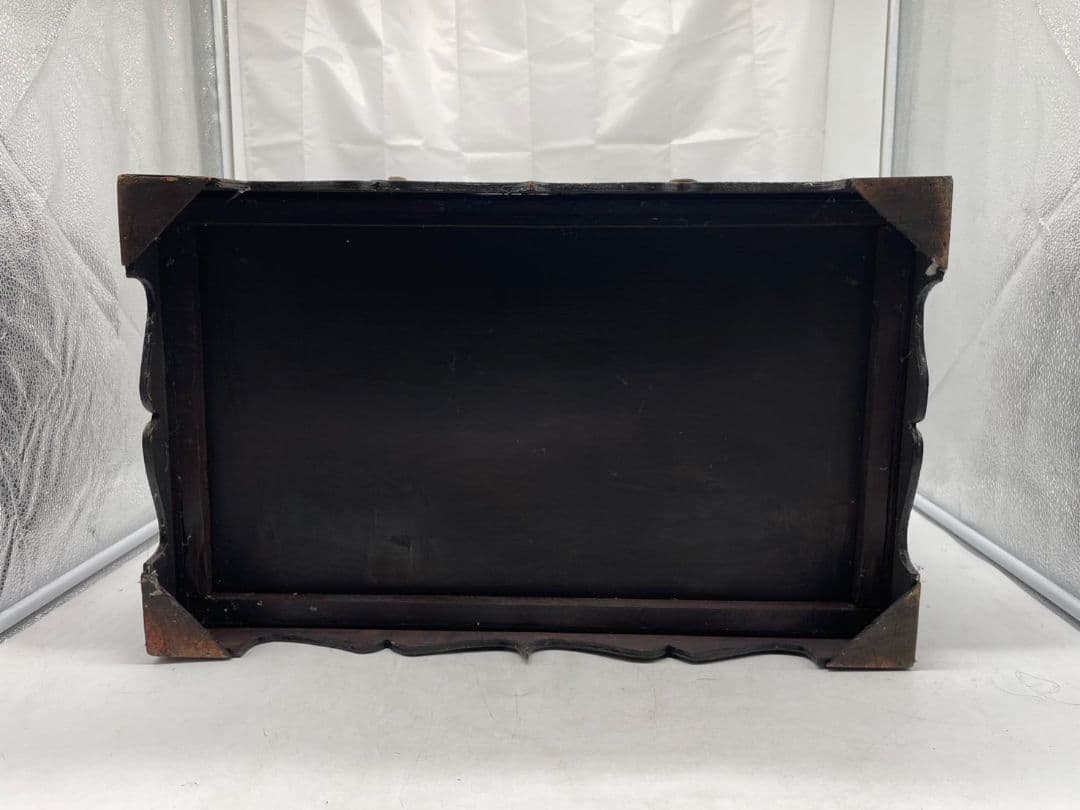 (iy/7.31/10)宝箱型収納　レトロ木箱