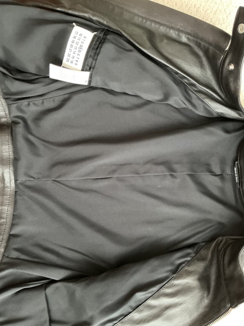 Martin Margiela マルタン・マルジェラ　ハの字レザーライダース